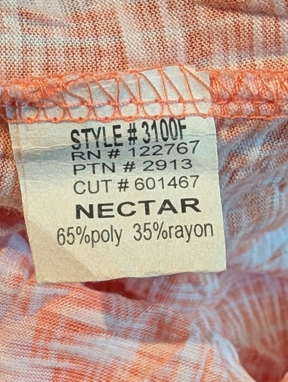 DAVID CLINE snap front nectar ikat top L XL - Picture 9 of 9